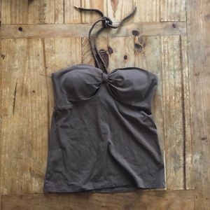 EUC Tommy Bahama W’s S chocolate brown halter top